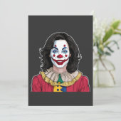 Kamala Harris Spooky Halloween Clown Verkiezingen Save The Date (Staand voorkant)