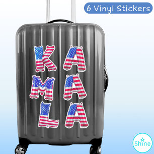 Kamala Harris Supporter USA Vlag Ballon Alfabetten Sticker