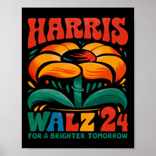 Kamala Harris Tim W 2024 Peace LGBT Harris W Waltz Poster