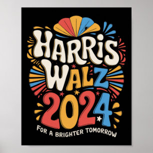 Kamala Harris Tim Waltz Campaign Harris W 2024 Ele Poster