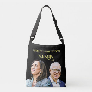 Kamala Harris Tim Walz 2024 Canvas tas aanpassen