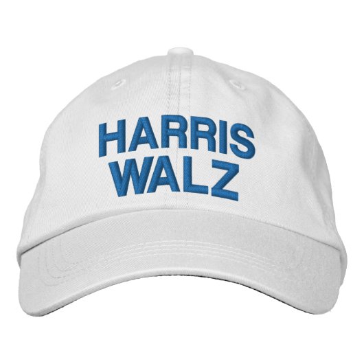 Kamala Harris Tim Walz 2024 Geborduurde Pet (Voorkant)