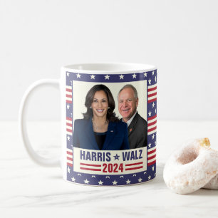 Kamala Harris Tim Walz 2024 President Vice Foto's Koffiemok