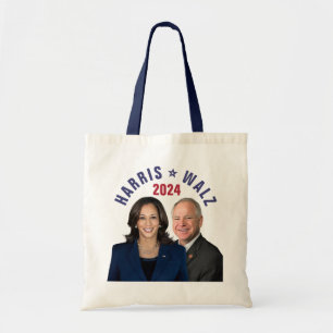 Kamala Harris Tim Walz 2024 President Vice Foto's Tote Bag