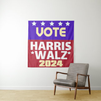 Kamala Harris Tim Walz 2024 Wandkleed