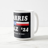 Kamala Harris/Tim Walz '24 Coffee Mug (Devant droit)