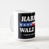 Kamala Harris/Tim Walz '24 Coffee Mug (Devant gauche)