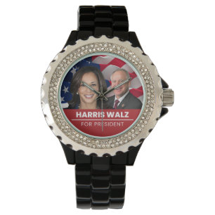 Kamala Harris Tim Walz voor President 2024 Horloge