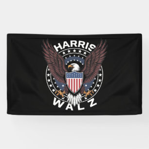 Kamala Harris Tim Walz Wals 2024 Verkiezing Spandoek