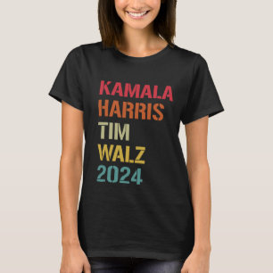 Kamala Harris Tim Walz Waltz 2024 Verkiezing Democ T-shirt