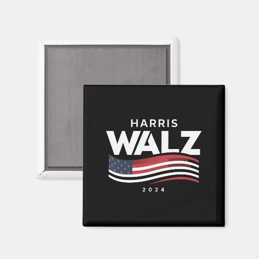 Kamala Harris Tim Walz Waltz Verkiezingen 2024 Magneet (Voorkant / Achterkant)