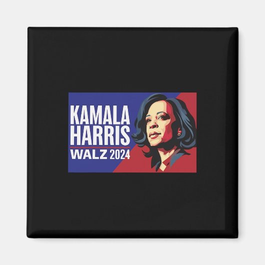 Kamala Harris Tim Wheimer Waltz 2024 Peace LGBT Magneet (Voorkant)