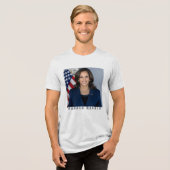 kamala harris Tri-Blend shirt (Voorkant volledig)