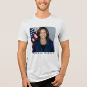 kamala harris Tri-Blend shirt (Voorkant)