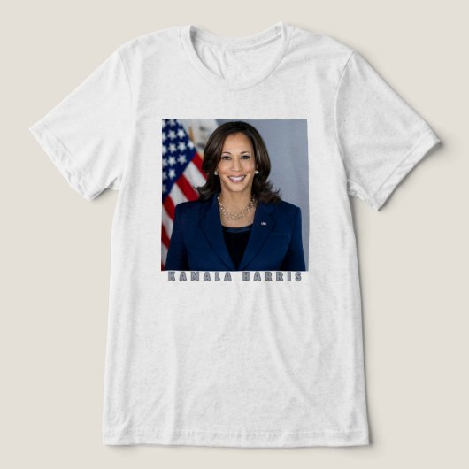 kamala harris Tri-Blend shirt (Design voorkant)