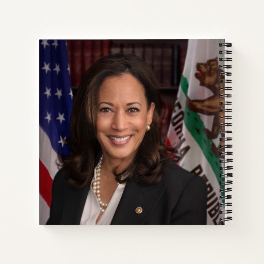 Kamala Harris US Vice President, Biden 2024 Notitieboek (Achterkant)