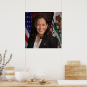 Kamala Harris US Vice President, Biden 2024 Poster (Keuken)