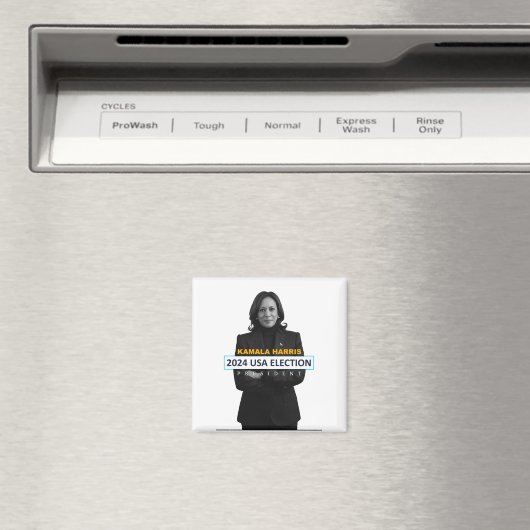 Kamala Harris USA Verkiezingen President 2024 Magneet (Insitu (Vaatwasser))