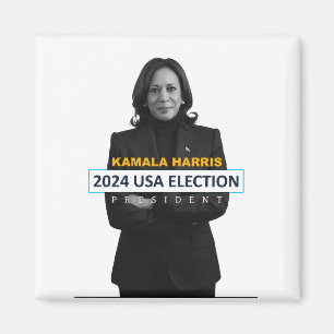Kamala Harris USA Verkiezingen President 2024 Magneet