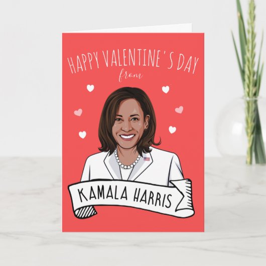 Kamala Harris Valentijnsdag Kaart (Voorkant)