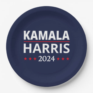 Kamala Harris Verkiezingen 2024 III Papieren Bordje