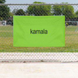 Kamala Harris voor Brat Spandoek