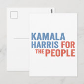 Kamala Harris voor de Democraten Briefkaart (Voorkant / Achterkant)