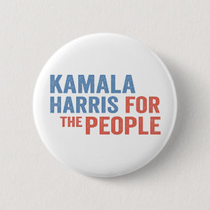 Kamala Harris voor de Democraten Ronde Button 5,7 Cm