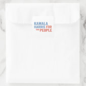 Kamala Harris voor de Democraten Vierkante Sticker (Tas)