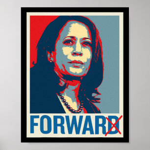 Kamala Harris Voor Oorlog Niet Vooruit Pro-trump 2 Poster