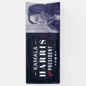 Kamala Harris voor President 2024 6ft Banner Sign (Verticaal)