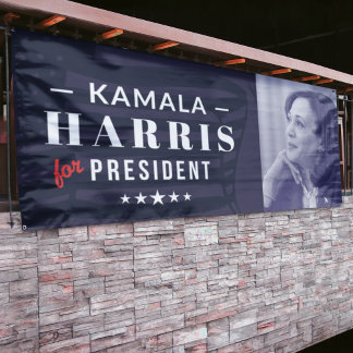 Kamala Harris voor President 2024 6ft Banner Sign