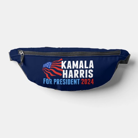 Kamala Harris voor President 2024 Blue Heuptasje (Liggend)