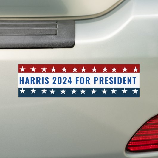 Kamala Harris voor President 2024 Bumpersticker (Op auto)