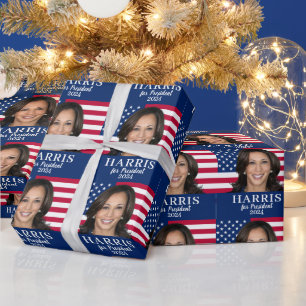 Kamala Harris voor President 2024 Cadeaupapier