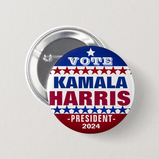 Kamala Harris voor President 2024 Campaign Button (Voorkant /achterkant)