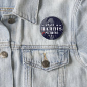 Kamala Harris voor President 2024 Foto Button Pin (In situ)