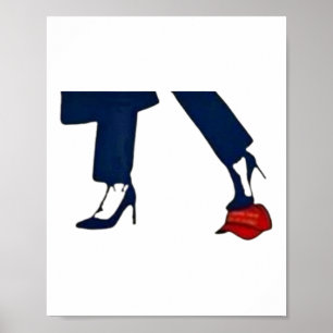 Kamala Harris voor President 2024 High Heel Crushe Poster