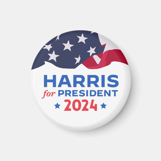 Kamala Harris voor President 2024 Magneet (Voorkant)