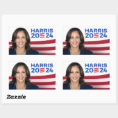 Kamala Harris voor President 2024 Rechthoekige Sticker (Vel)