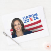 Kamala Harris voor President 2024 Rechthoekige Sticker (Envelop)