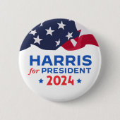 Kamala Harris voor President 2024 Ronde Button 5,7 Cm (Voorkant)