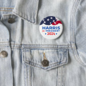 Kamala Harris voor President 2024 Ronde Button 5,7 Cm (In situ)