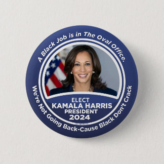 Kamala Harris voor President 2024 Ronde Button 5,7 Cm