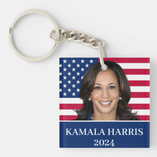 Kamala Harris voor President 2024 Sleutelhanger