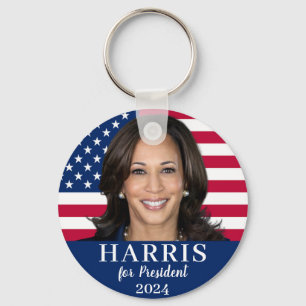 Kamala Harris voor President 2024 Sleutelhanger