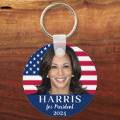 Kamala Harris voor President 2024 Sleutelhanger (Voorkant)