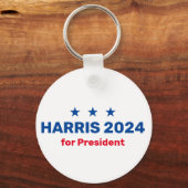 Kamala Harris voor President 2024 Sleutelhanger (Voorkant)