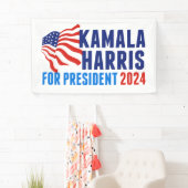Kamala Harris voor President 2024 Spandoek (Insitu)