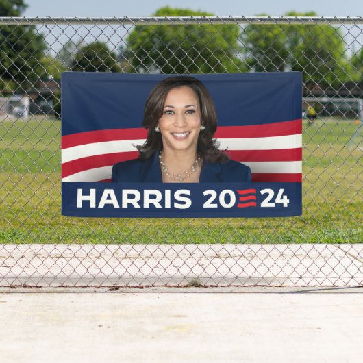 Kamala Harris voor President 2024 Spandoek (Insitu)